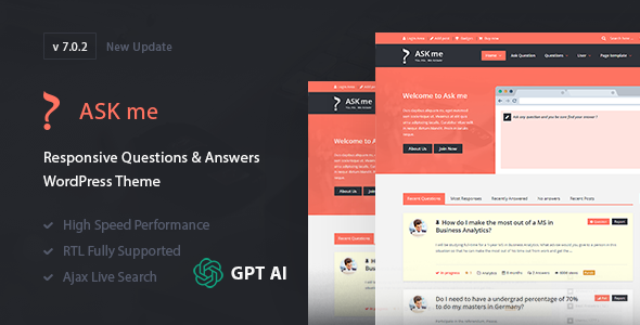 Ask Me 7.0.1 - Responsive Questions & Answers WordPress