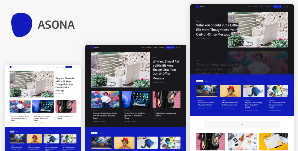 Asona 2.0 - Blog and Magazine WordPress Theme