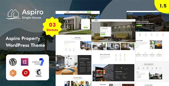 Aspiro 2.5.0 - Single Property WordPress Theme