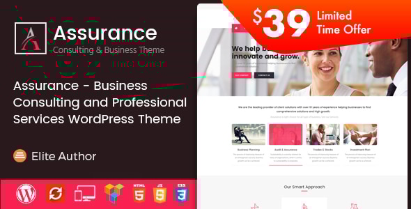 Assurance 2.8 - Business Consulting and Professional Services WordPress Theme