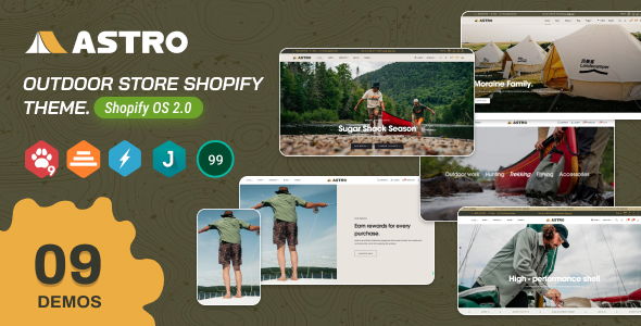Astro 1.0 - Outdoor Adventure Store Shopify Theme OS 2.0
