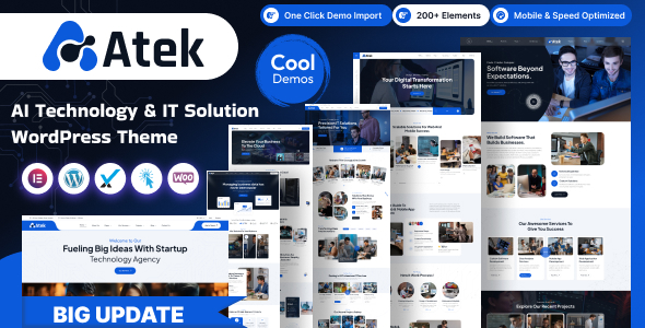 Atek – AI Technology & IT Solution WordPress Theme