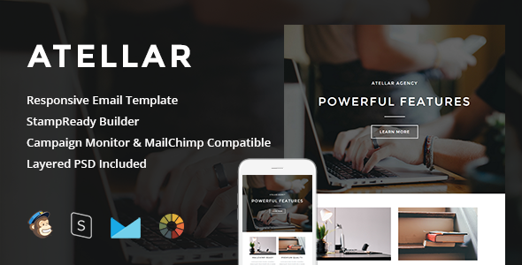 Atellar 1.1 - Responsive Email  StampReady Builder