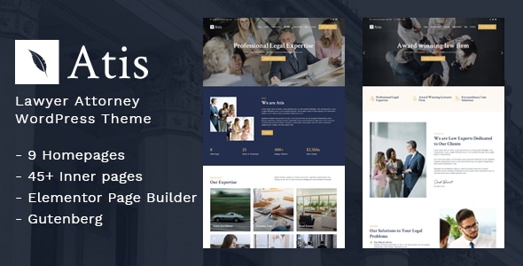 Atis 1.4.3 - Lawyer Consulting WordPress Theme