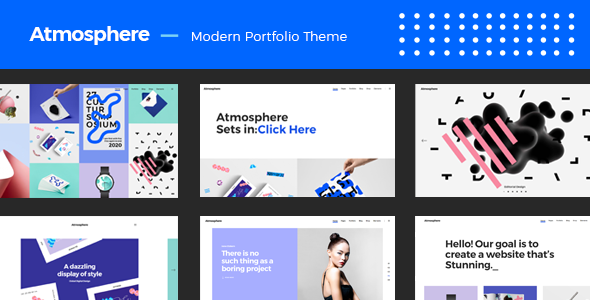 Atmosphere 1.6 - Bold Portfolio WordPress Theme