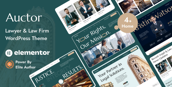 Auctor  Lawyer & Attorney WordPress Theme