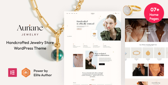 Auriane 3.3.9 - Handcrafted Jewelry Store WordPress Theme