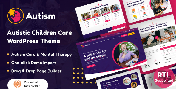 Autism 1.1.0 - Autistic Children Care WordPress Theme  RTL
