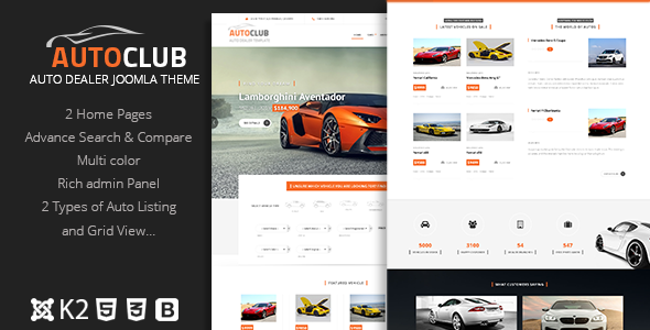 Auto Club 2.10.327 - Responsive Car Dealer Joomla Template