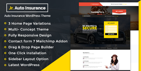 Auto 2.0 - Insurance WordPress Theme