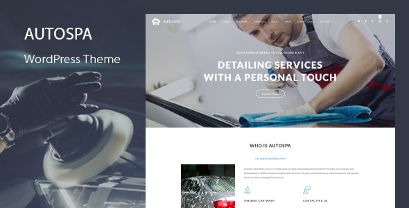 Auto Spa 6.9 - Car Wash WordPress Theme