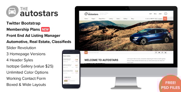 Auto Stars 3.3 - Car Dealership and Listings WP Theme