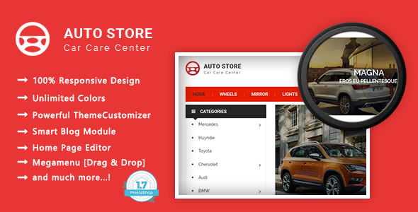 Auto Store 9.0 - Carparts PrestaShop Theme
