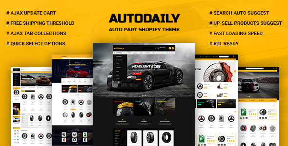 Autodaily 2.0 - Auto Parts & Car Accessories Store Shopify Theme