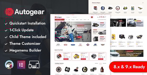 Autogear 8.0 - Mega Autoparts Store Prestashop Responsive Theme