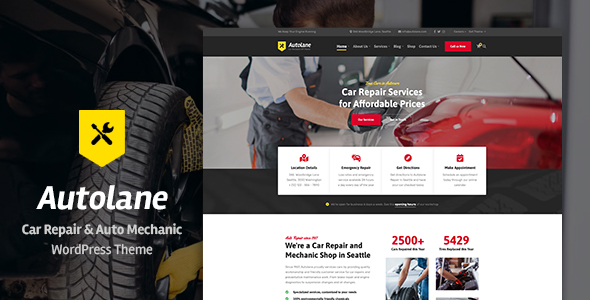 Autolane 1.5.4 - Car Mechanic & Auto Services WordPress Theme