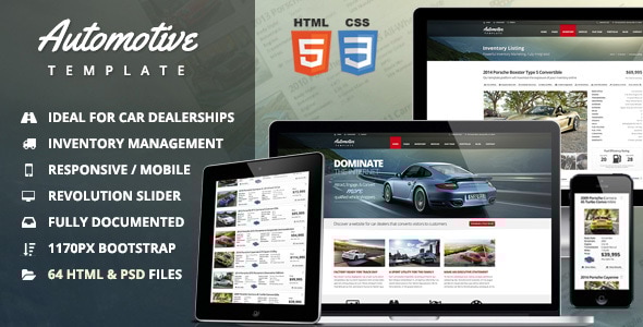 Automotive 2 Car Dealership & Business HTML Template