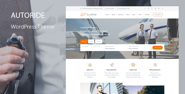 AutoRide 6.9 - Chauffeur Limousine Booking WordPress Theme
