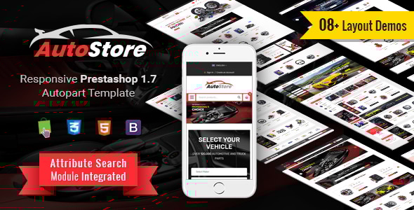 AutoStore 1.7.5.0 - Responsive PrestaShop 1.7 Autopart Theme