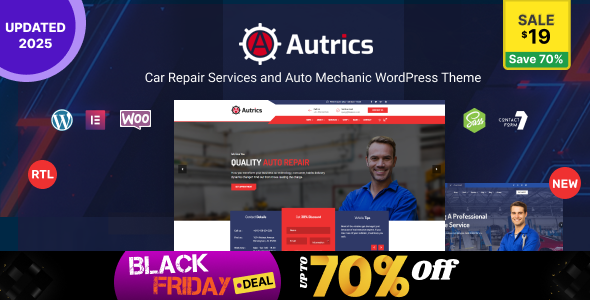 Autrics 2.8.0 - Car Services and Auto Mechanic WordPress Theme
