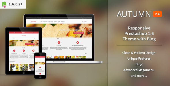 Autumn 2.1 - Responsive Prestashop 1.6 Theme with Blog