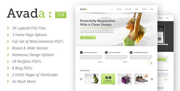 Avada 3 - PSD