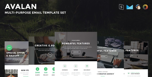 Avalan - Responsive Email Set