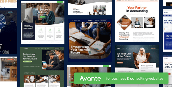 Avante 9 - Business Consulting WordPress