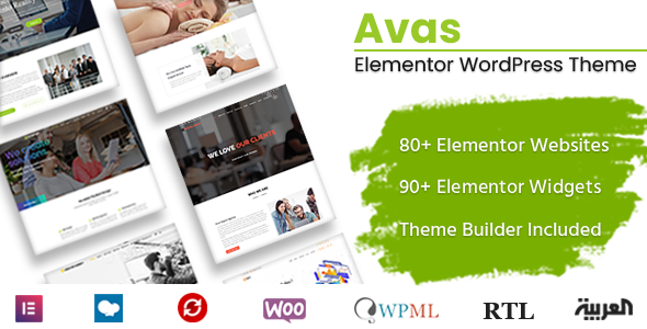 Avas 6.9.2 Elementor MultiPurpose WordPress Theme