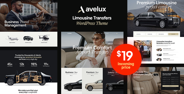 Avelux - Limousine Transfers & Car Dealer WordPress Theme