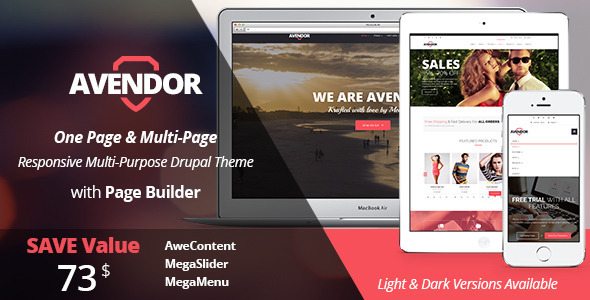 AVENDOR 2.2 - Responsive Multi-purpose Drupal Theme