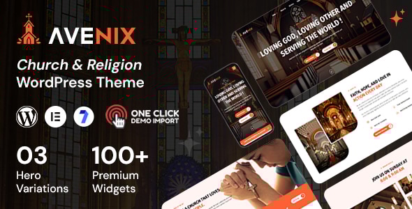 Avenix - Church Website WordPress Themes