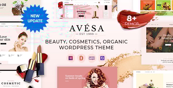Avesa 1.6.36 - Beauty Cosmetics Store Elementor WooCommerce WordPress Theme (08 Indexes  Mobile Layout)