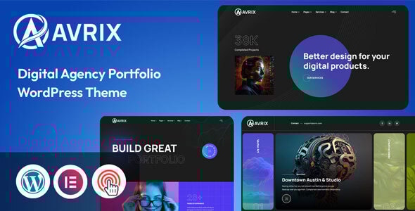 Avrix 1.1 - Digital Agency WordPress Theme