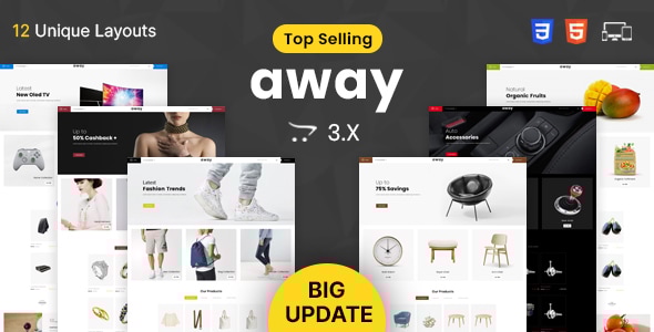 Away 3.0.2.0 - Multipurpose Responsive Opencart 3.x Theme
