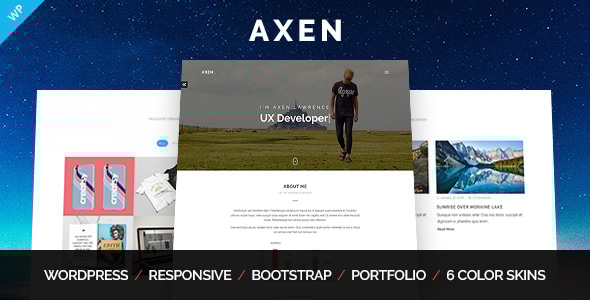 Axen 2.8 - Personal Portfolio WordPress Theme