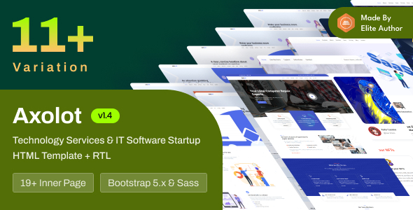 Axolot 1.4 - Technology Services & IT Software Startup Bootstrap 5 Template
