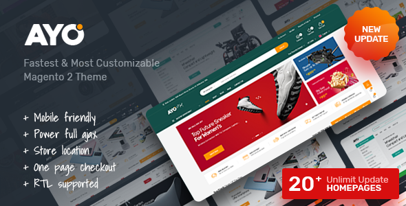 Ayo - Multipurpose Responsive  Magento 2  Adobe Commerce Theme