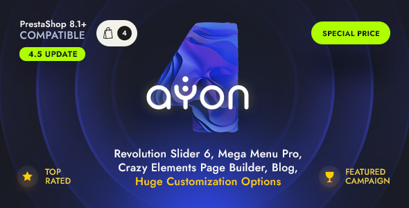 AYON 8.1.5 - Multipurpose Responsive Prestashop Theme