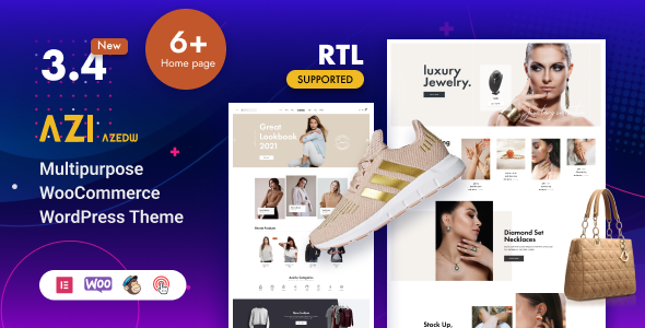 Azi (Azedw) - Multipurpose Woocommerce WordPress Theme  RTL
