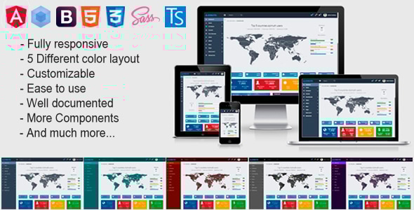 Azimuth 4.2.0 - Angular 21 Admin Template with Bootstrap 4