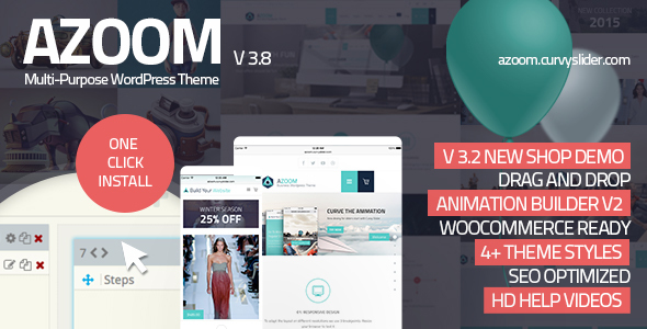 Azoom 3.0 - Multi-Purpose Theme with Animation Builder