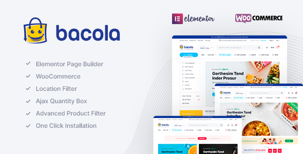 Bacola 6.9 Grocery Store and Food eCommerce Theme