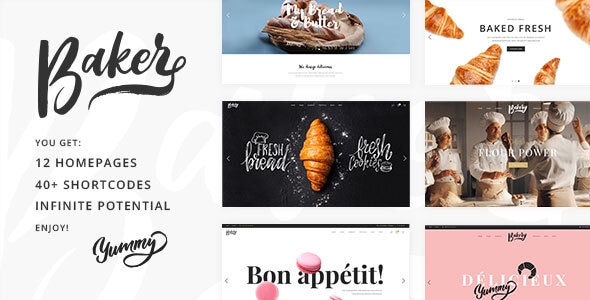 Baker 2.2 - Fresh Bakery Pastry and Cake Shop WordPress Theme