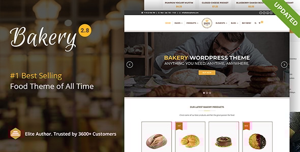 Bakery 8.0 WordPress Cake & Food Theme