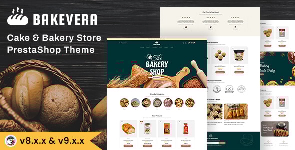 Bakevera - Cake and Bakery Store Prestashop theme