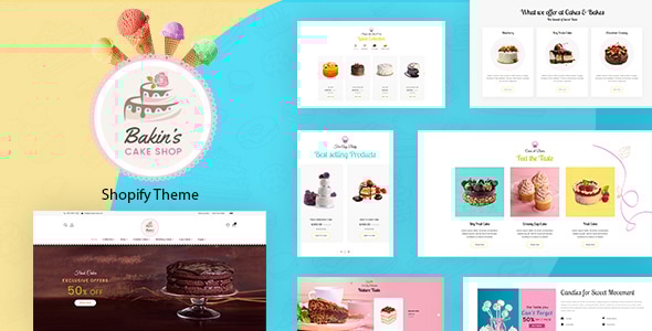Bakins  Shopify Cake Shop Bakery Theme