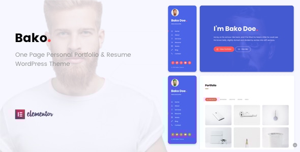 Bako 3.6.1 - Personal Portfolio & Resume WordPress Theme