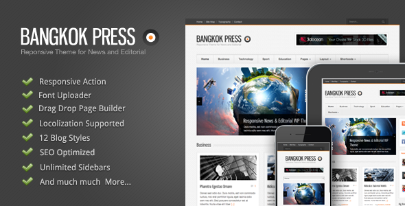 Bangkok Press 10 Responsive News & Editorial WordPress