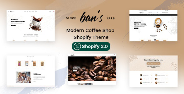 Bans 2.1.0 - Coffee & Tea  Store Shopify 2.0 Theme